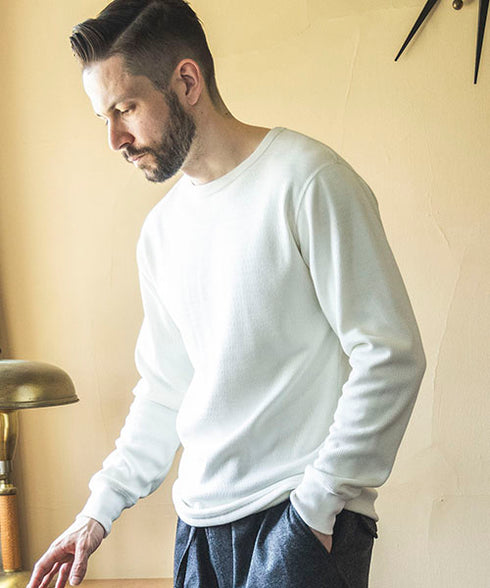 MR.OLIVE / HEAT THERMAL / INNER CREW NECK SHIRT ミスターオリーブ ヒートサーマル / クルーネックシャツ